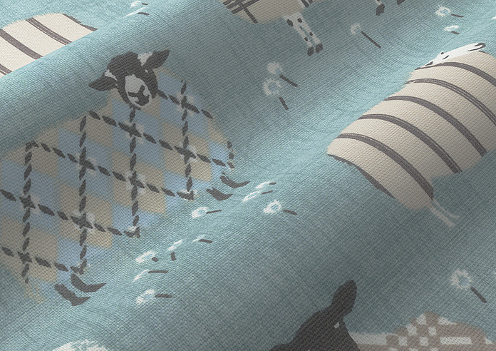 Baa Baa, Duckegg - Made to Measure Curtains - Image 4